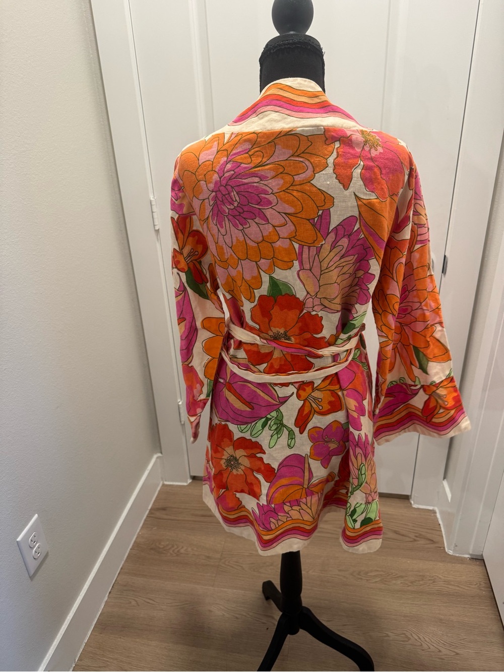 FARM Rio Pink Orange Floral Mini Dress - Picture 12 of 12